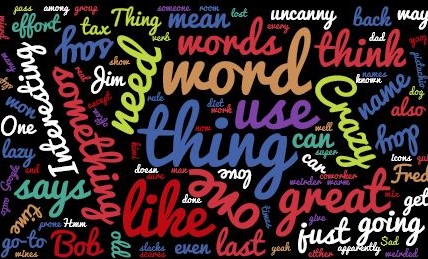 7 Lazy Words Wordcloud 3